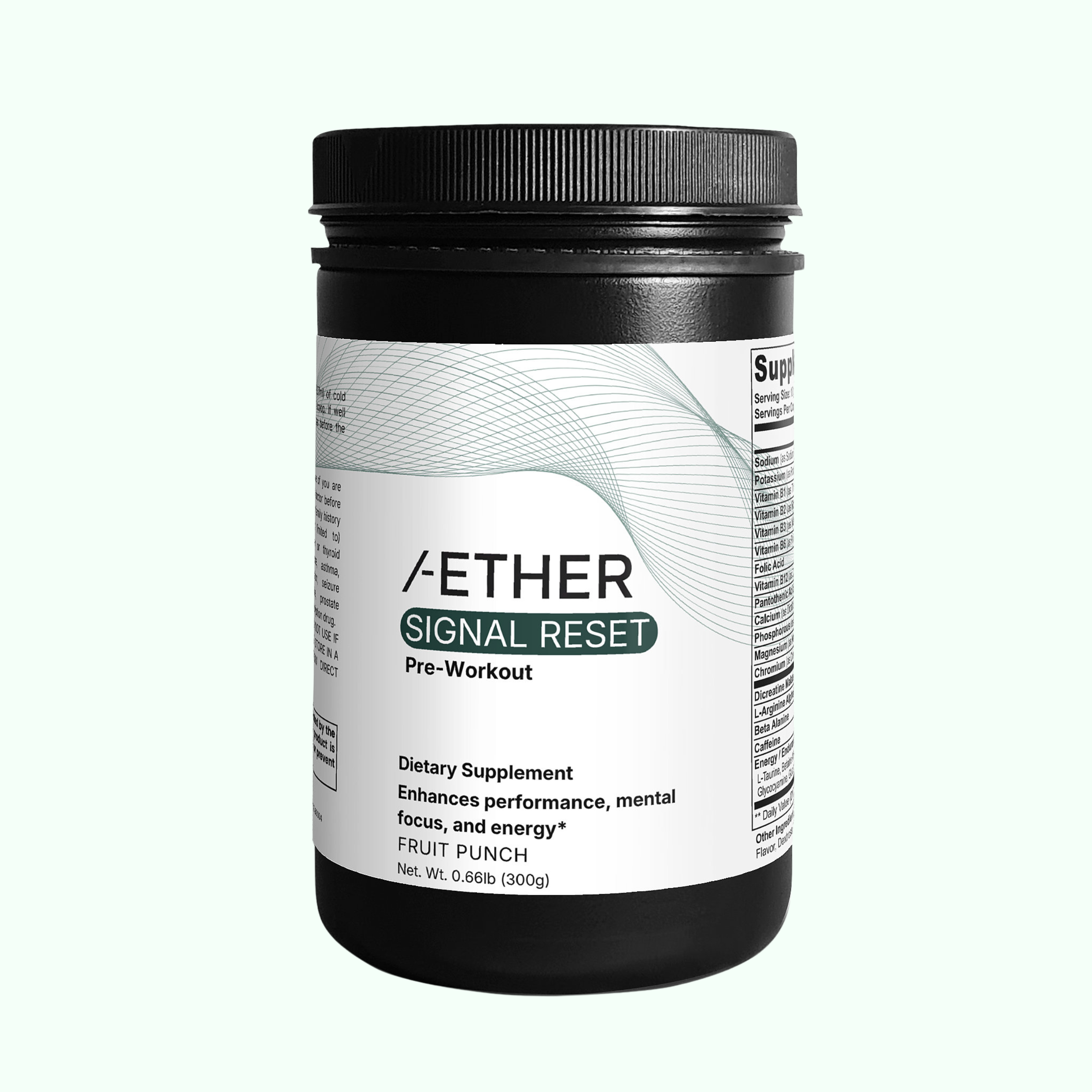 Signal Reset Nitric Shock Pre-Workout Powder (Fruit Punch)